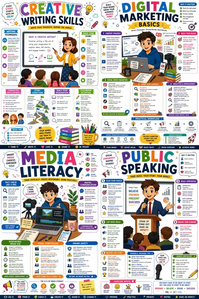Digital Storytelling Infographic Packs