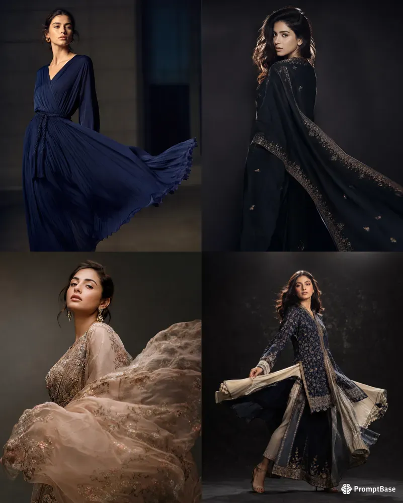 Fashion Editorial Textile Motion Builders