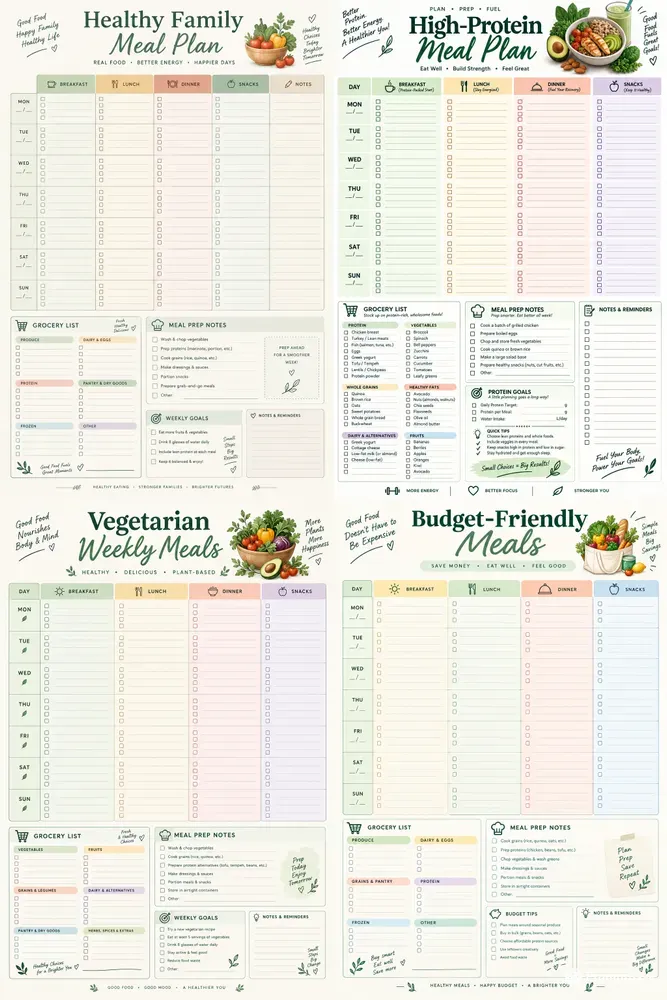 Printable Meal Planners