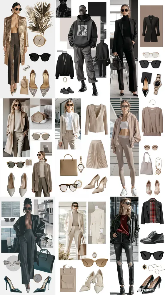 Fashion Moodboard Collages
