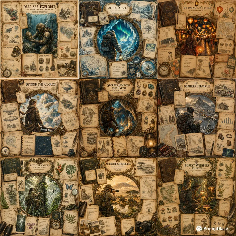 Adventure Explorer Infographic Posters