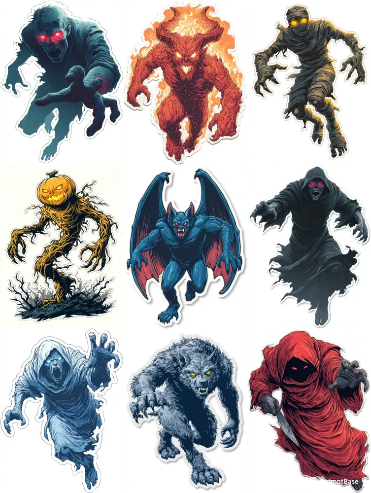 Halloween Horror Stickers