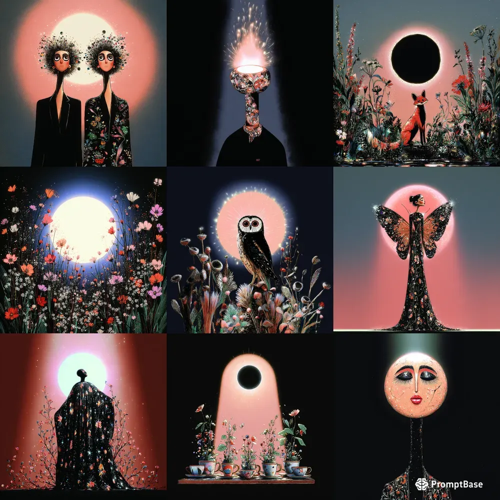 Mystic Eclipse Portrait Art