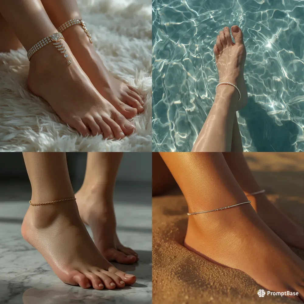 Professional Foot Jewelry Photography