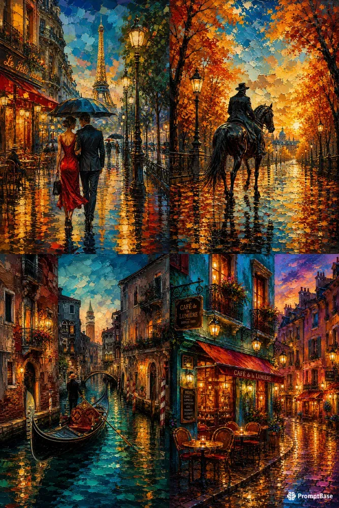 Vibrant Cinematic City Art