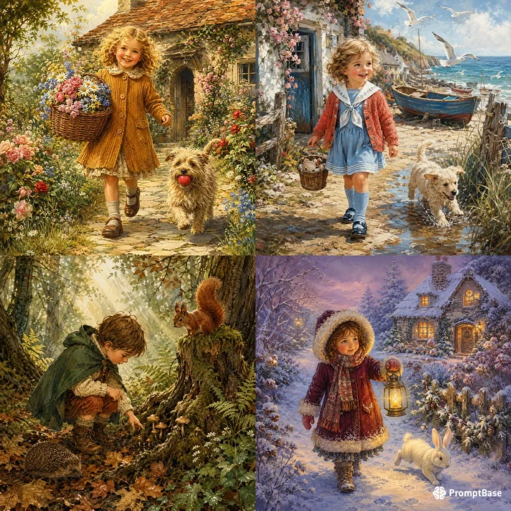 Whimsical Cottage Garden Adventures