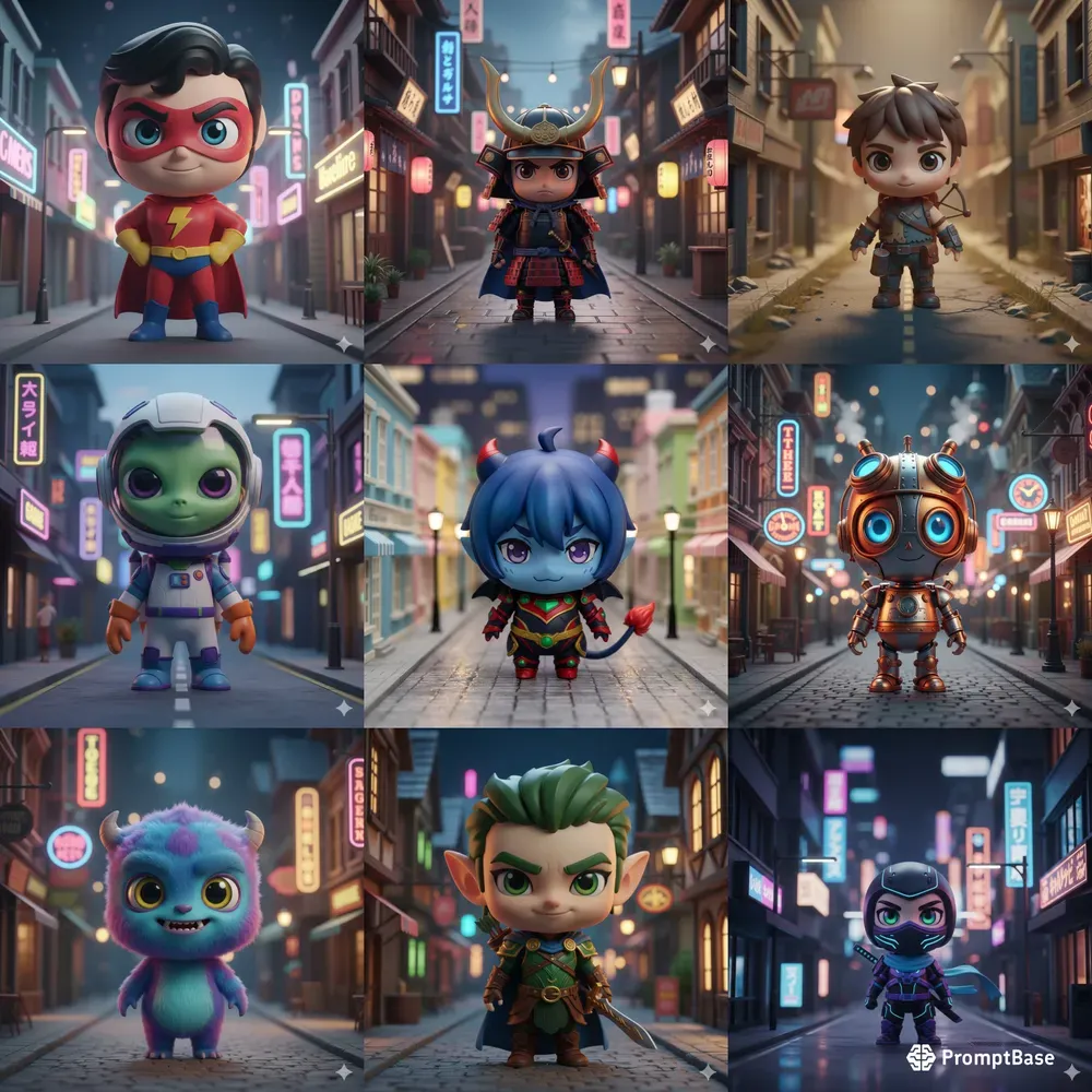 Cinematic Cute Toy Characters