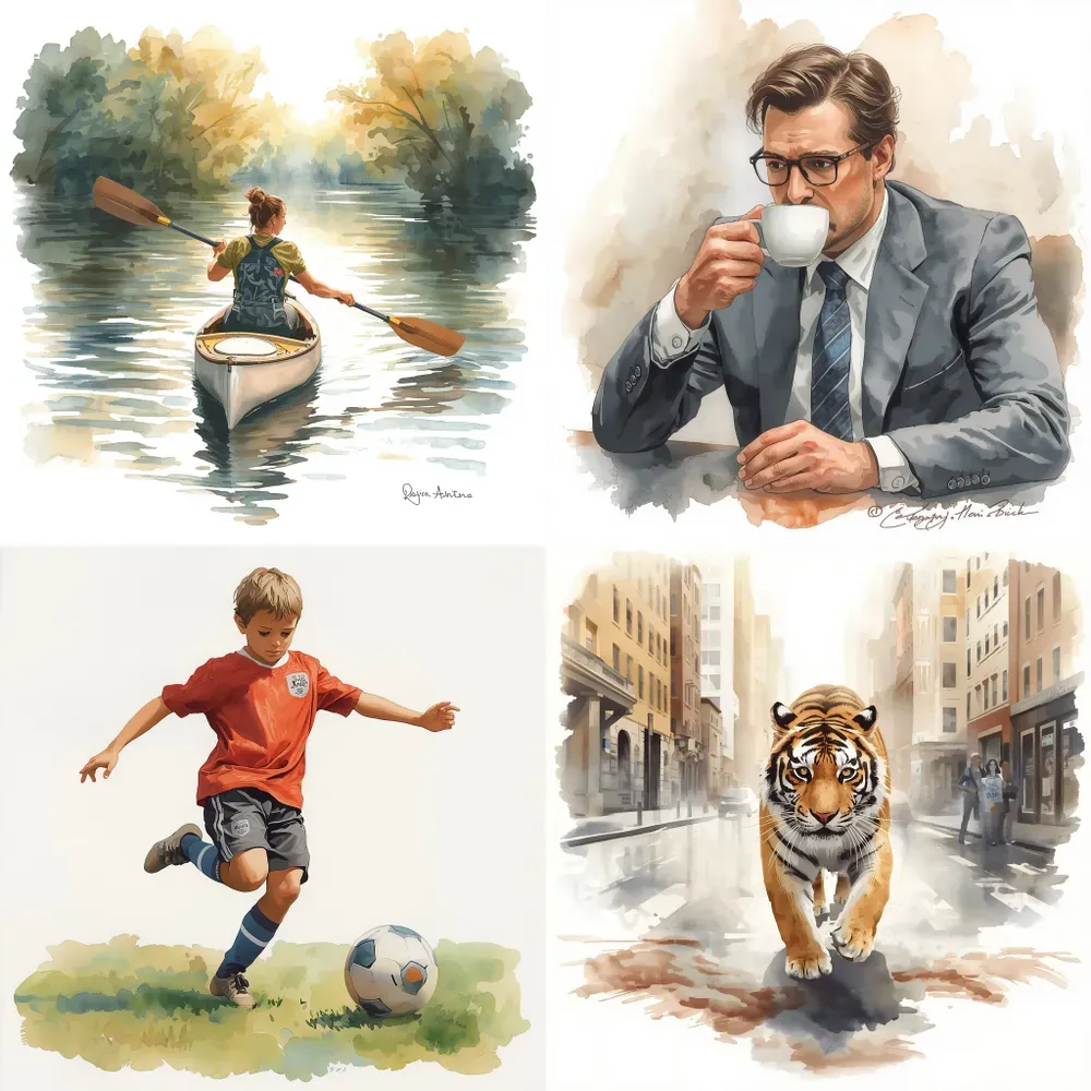 Classic Watercolor Paintings