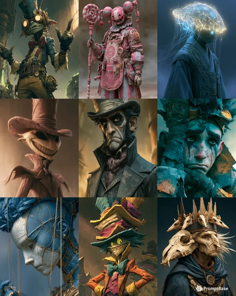Grim Whimsy Portraits