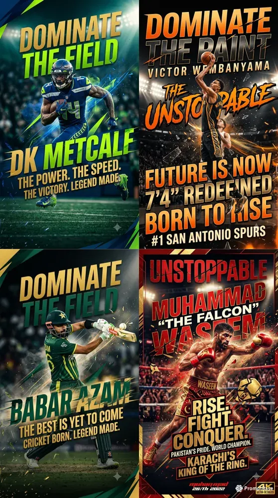 Elite Athlete Typographies