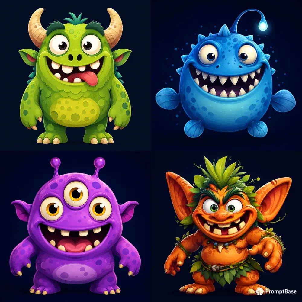 Cute Monster Character Collections