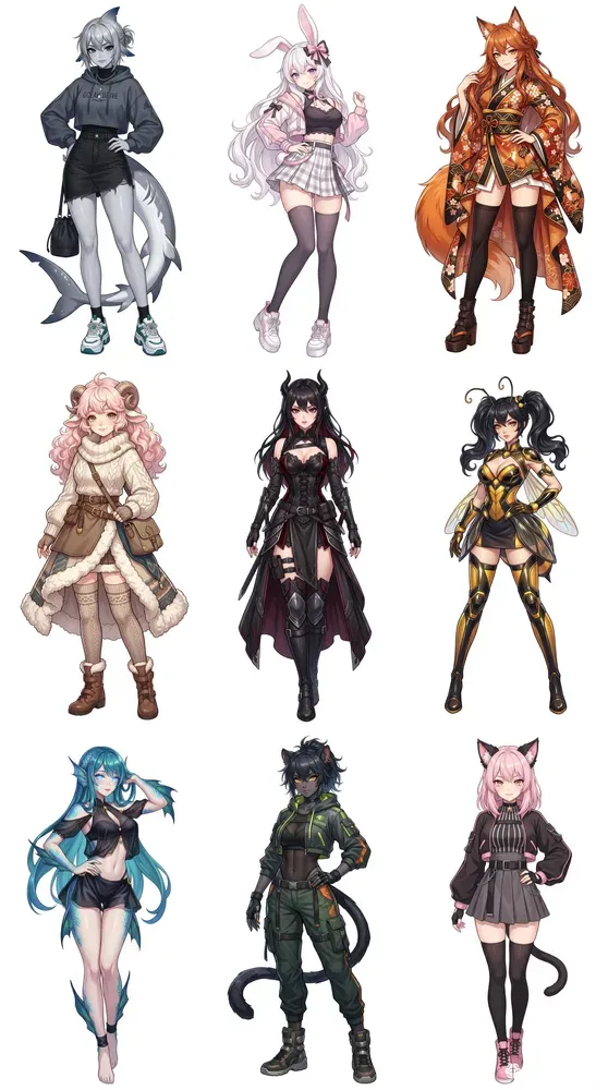 Character Designs Anime Fantasy Girl Art