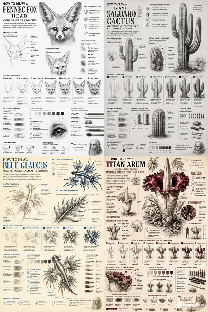 Art Lesson Infographic Printable Guides