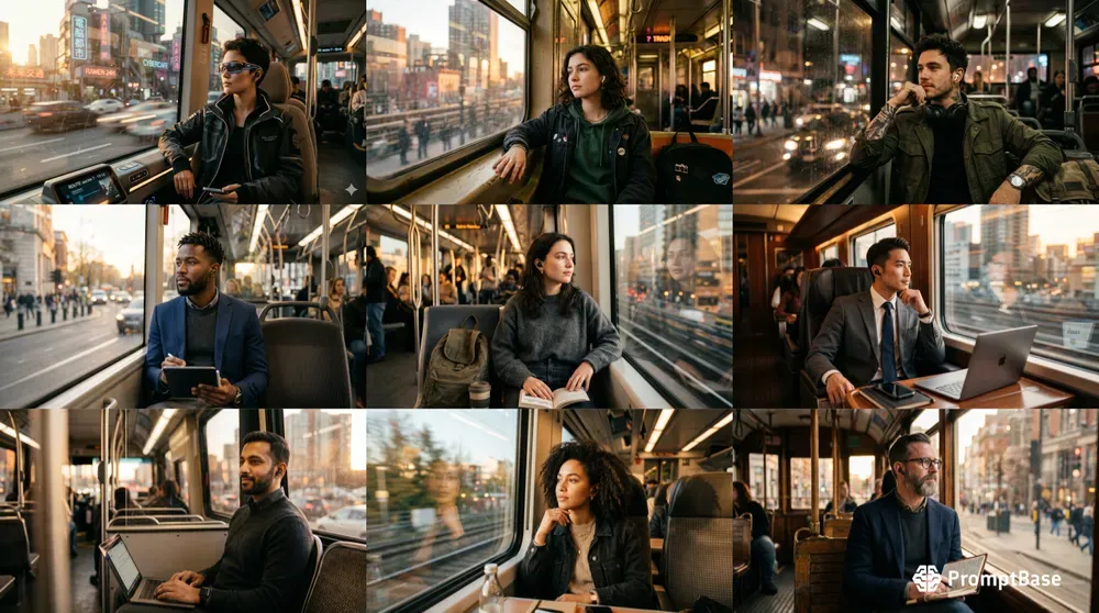 Urban Portraits In Public Transport