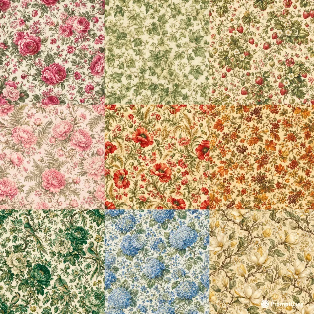 Vintage Chintz Seamless Tiles