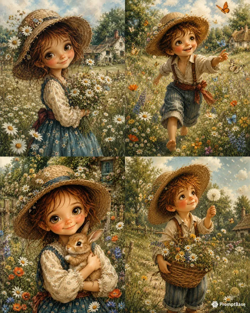 Whimsical Cottage Storybook Children