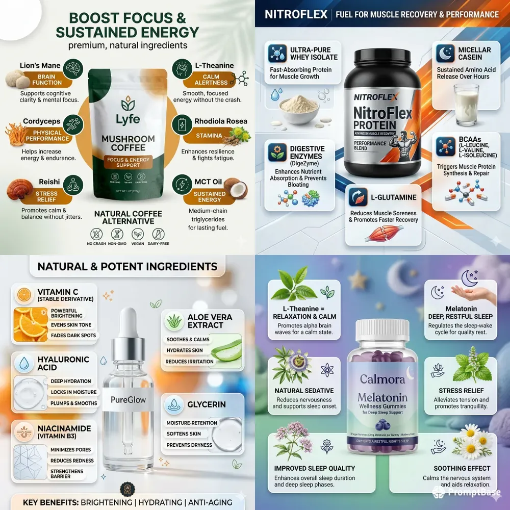 Amazon Ingredient Infographics Level 2