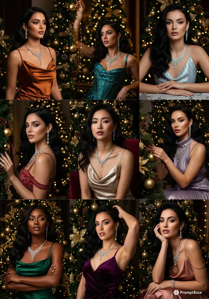 Holiday Cinematic Portrait Templates