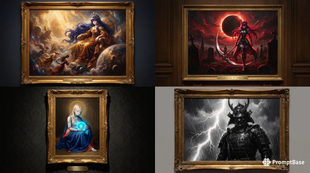 Anime Old Masters Fine Art Canvases