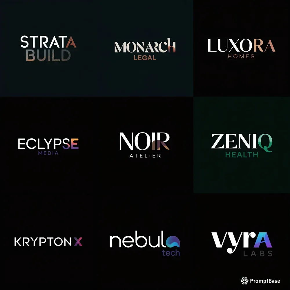 Premium Minimal Wordmark Logos