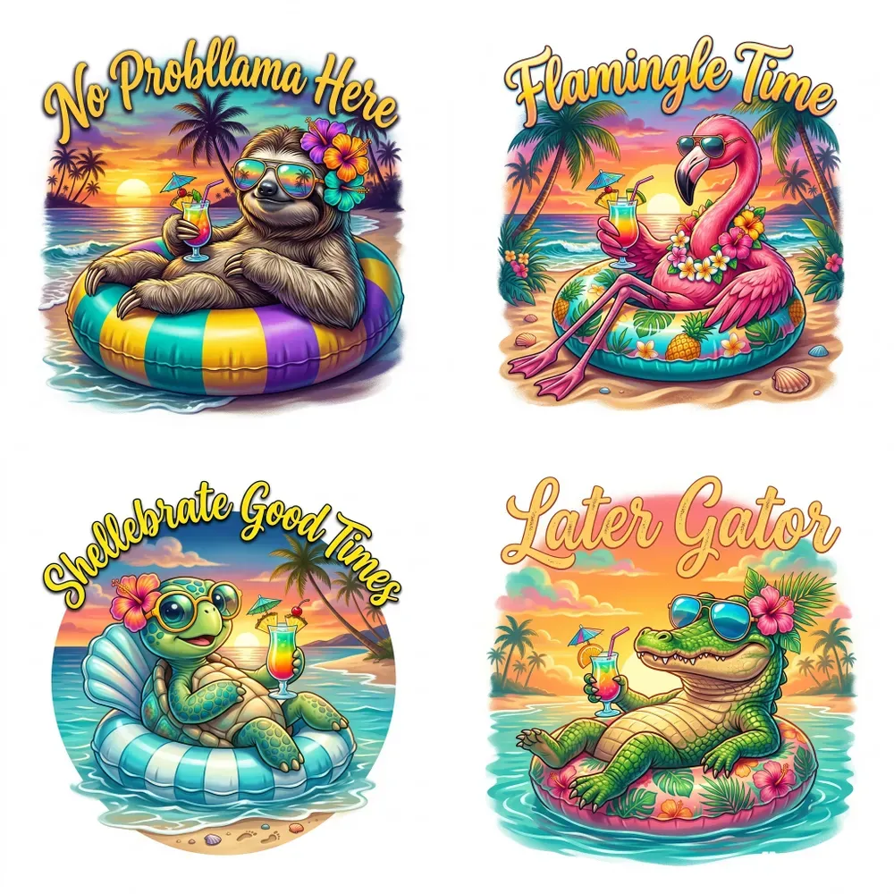 Funny Animal Beach Vacation T Shirts