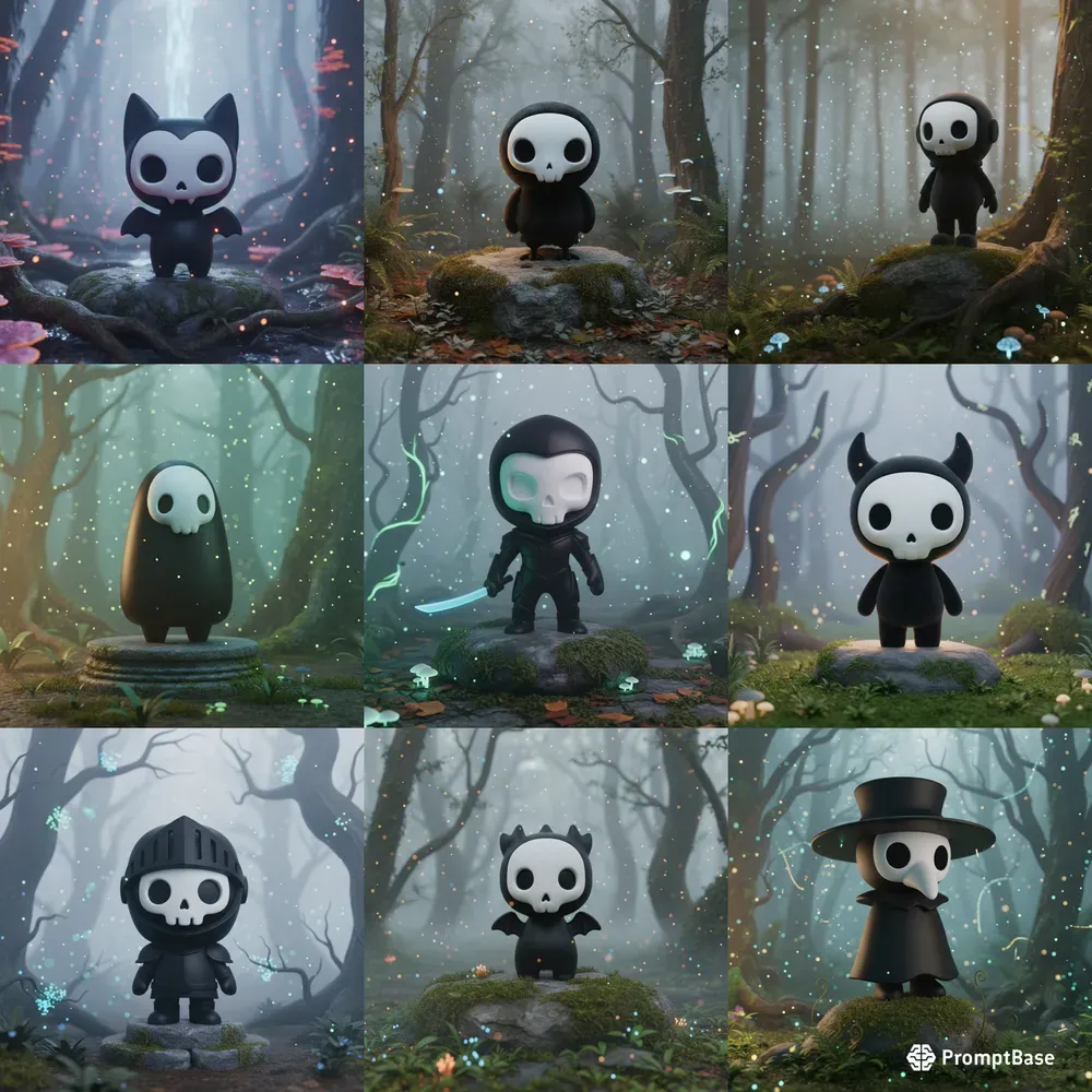 Minimalist Matte Vinyl Toy Art