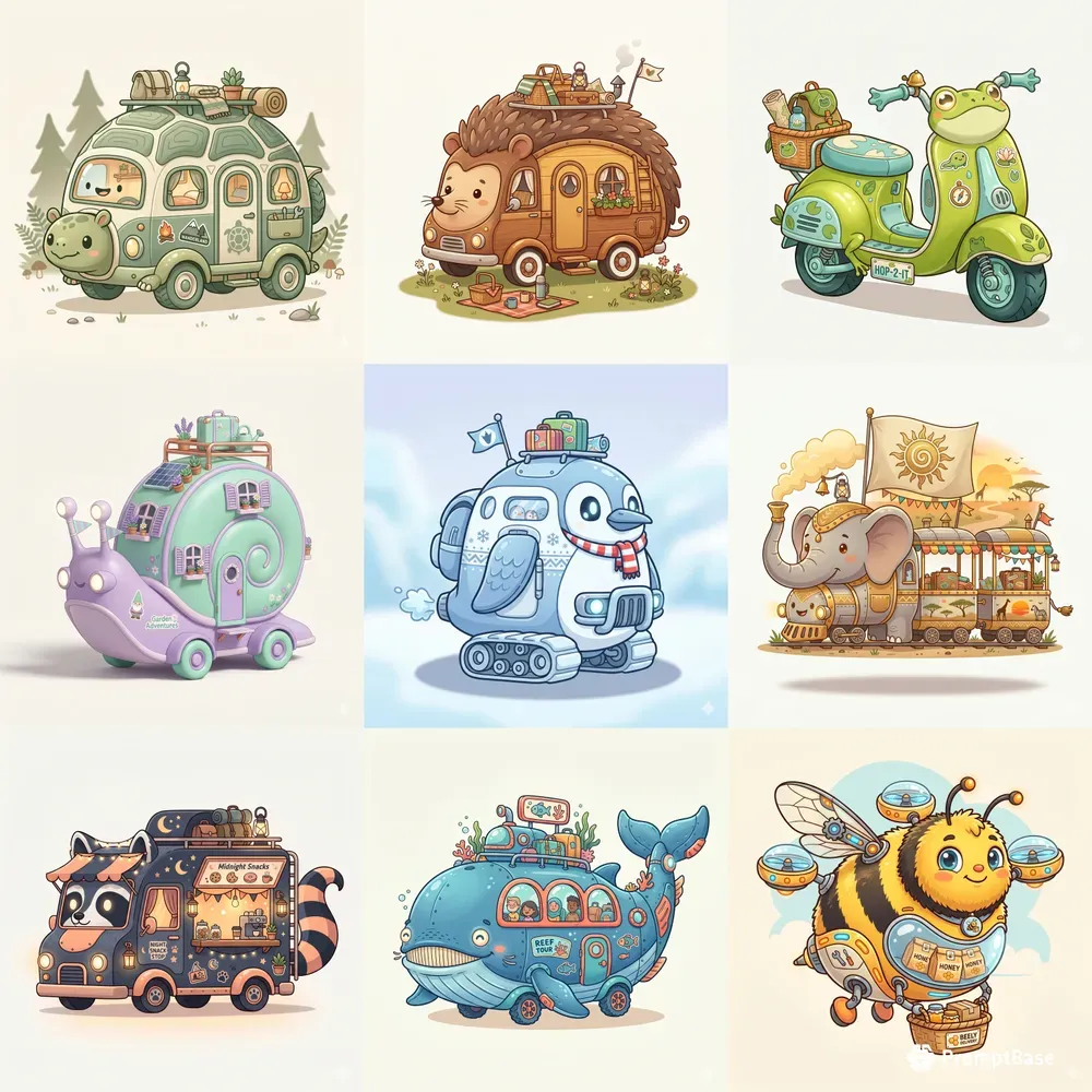 Cute Animal Vehicle Hybrids