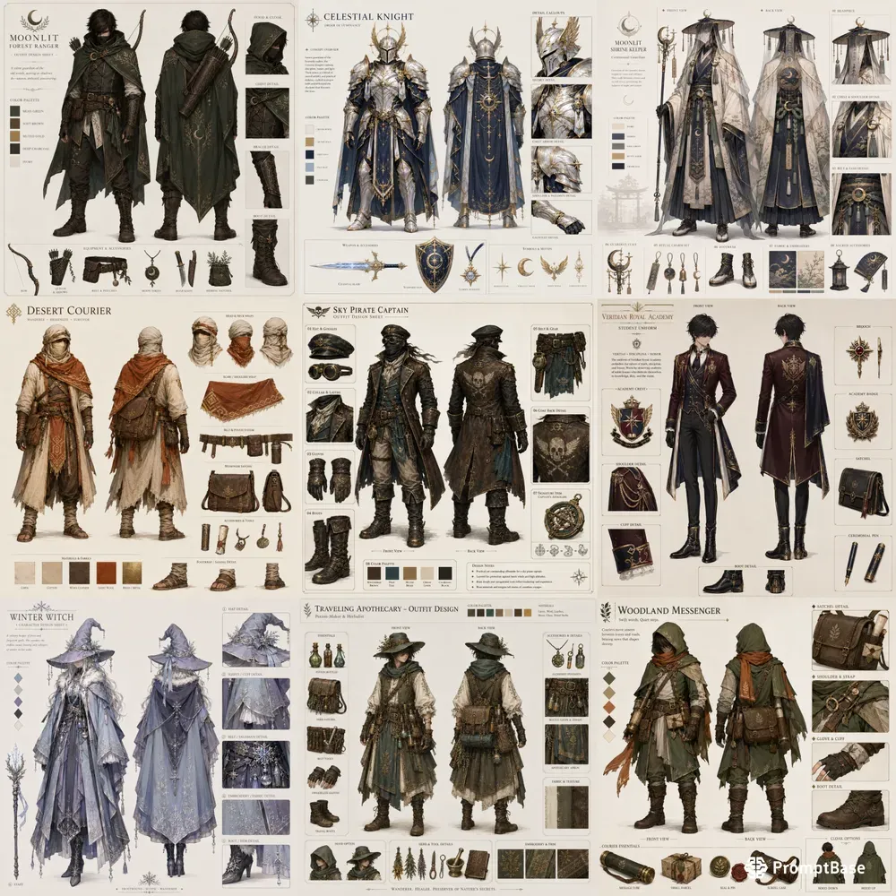 Character Outfit Designs