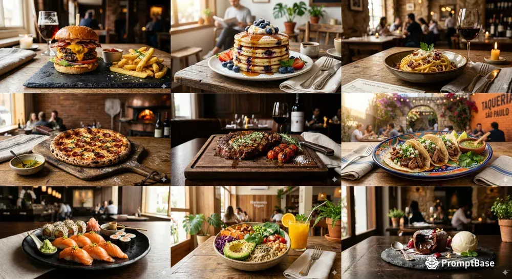 Ultrarealistic Gourmet Delivery Photos