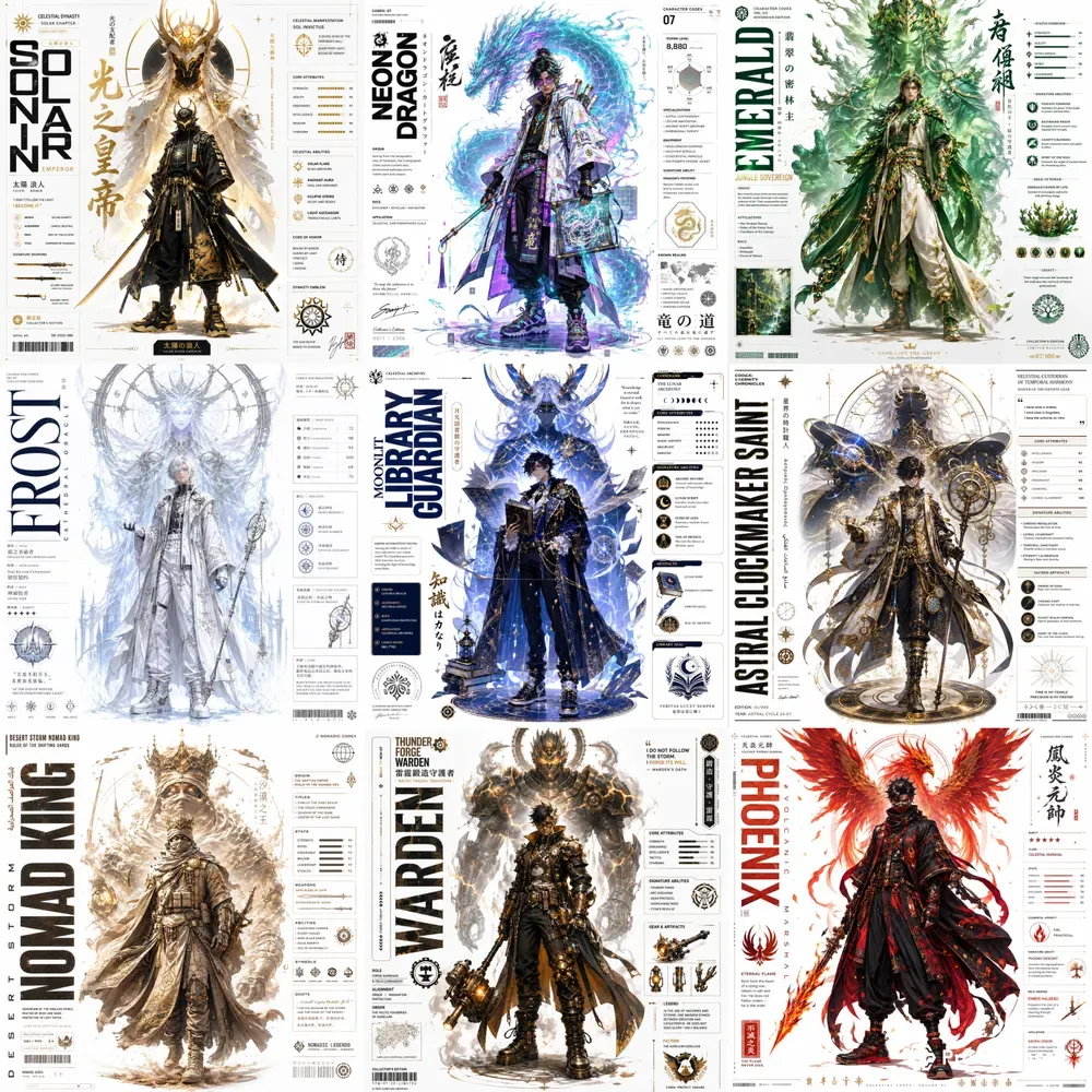 Mythic Character Codex Posters