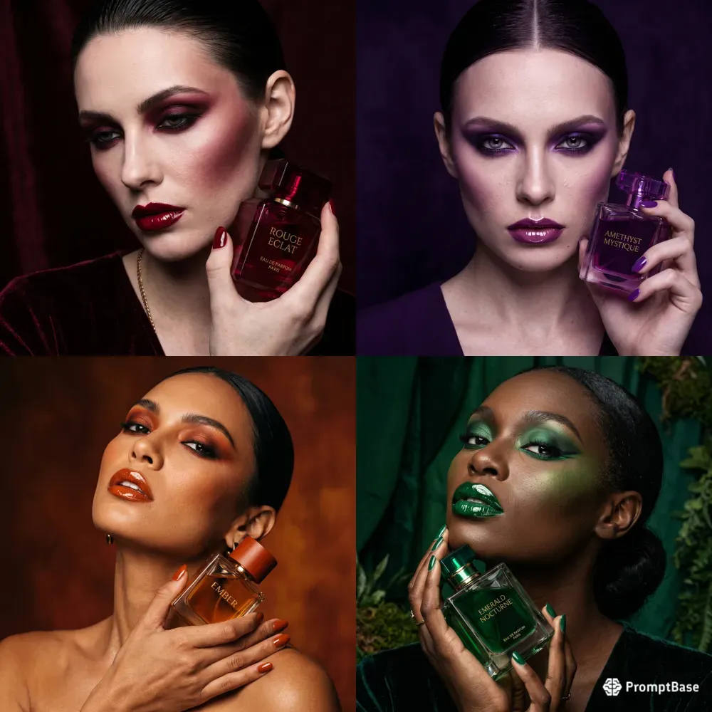 Luxury Perfume Campaigns Monochromatic