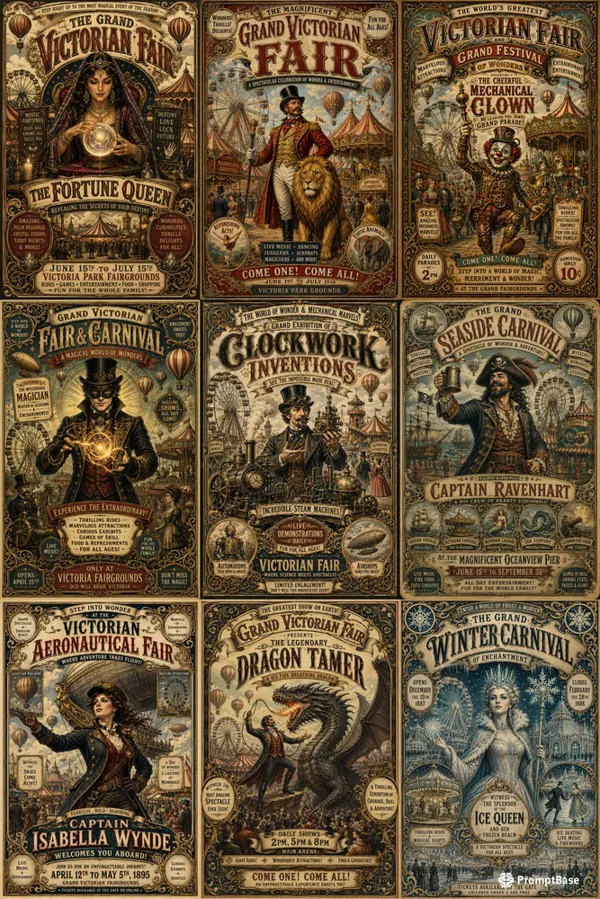 Vintage Festival Poster Collections
