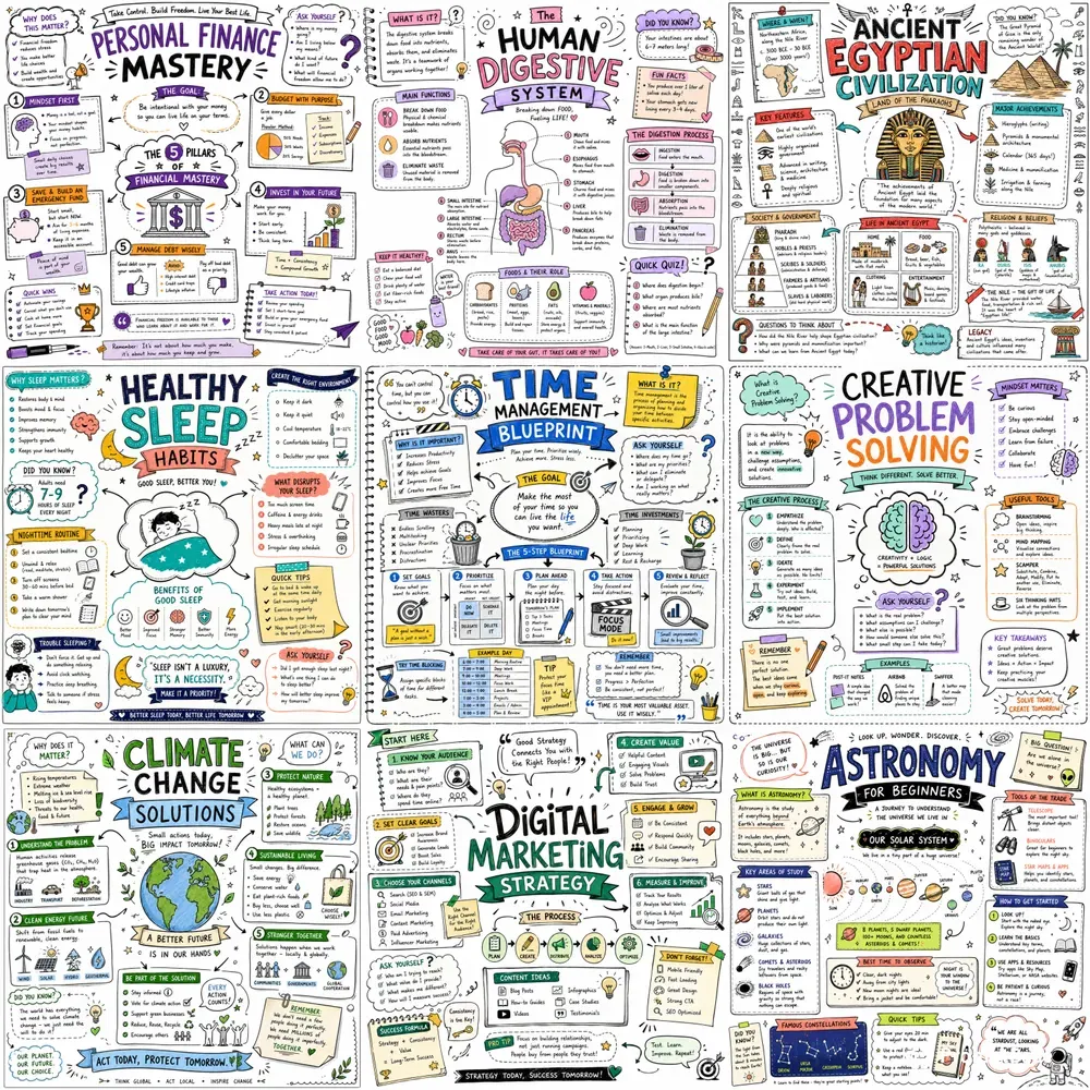 Creative Sketchnote Infographics