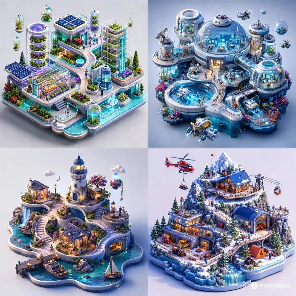 Isometric Journey Worlds