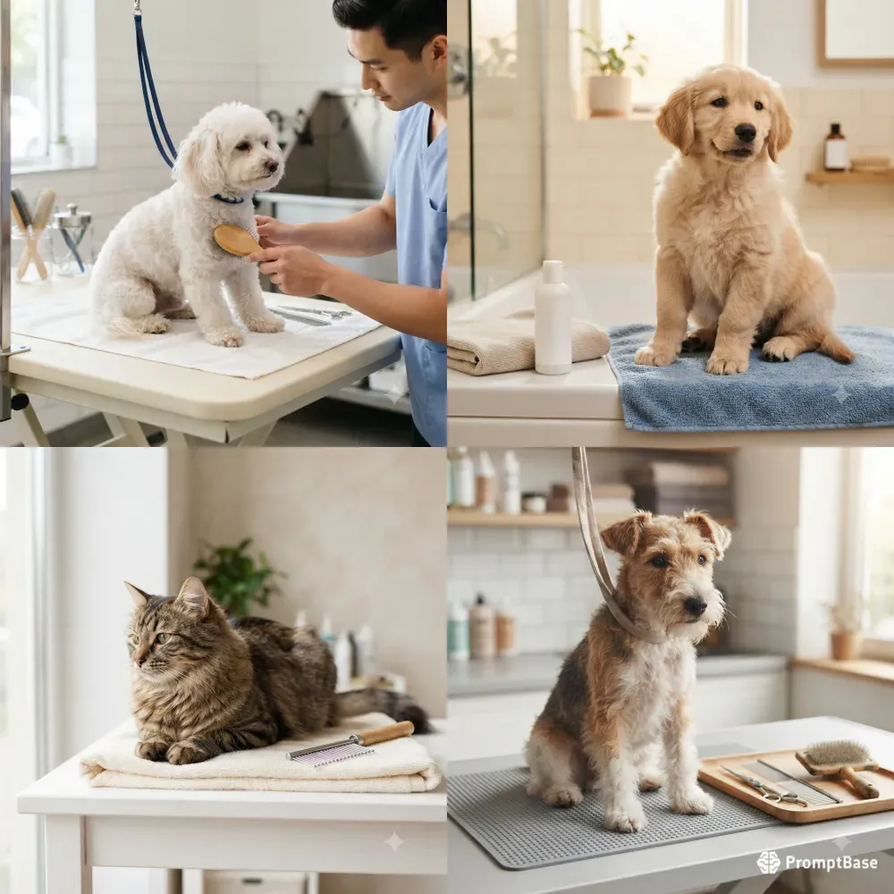 Pet Grooming Care Scene Builders