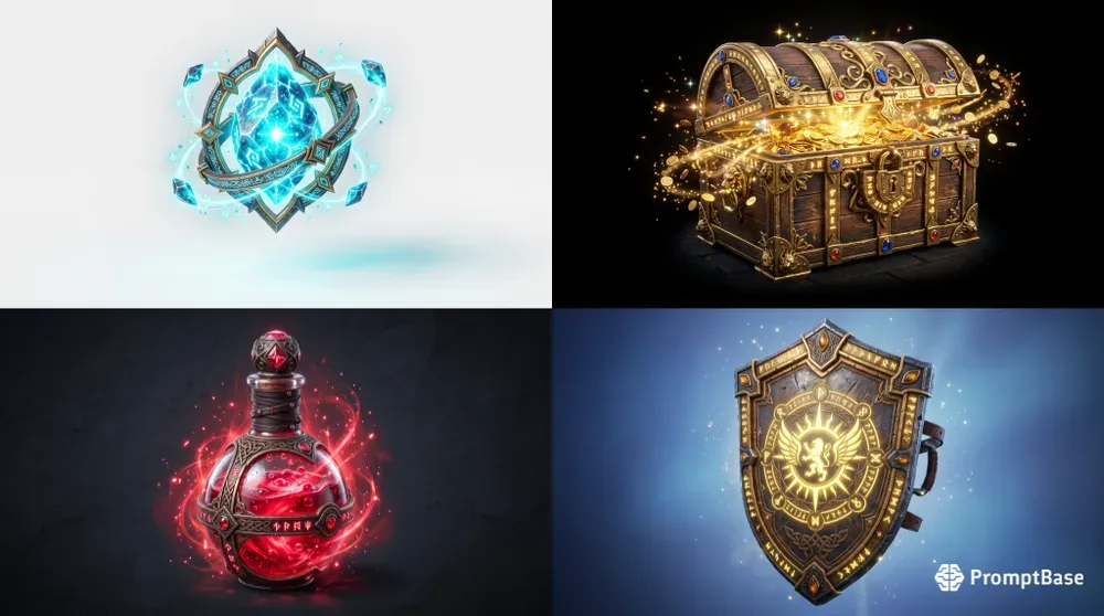3D Stylized RPG Loot Icons