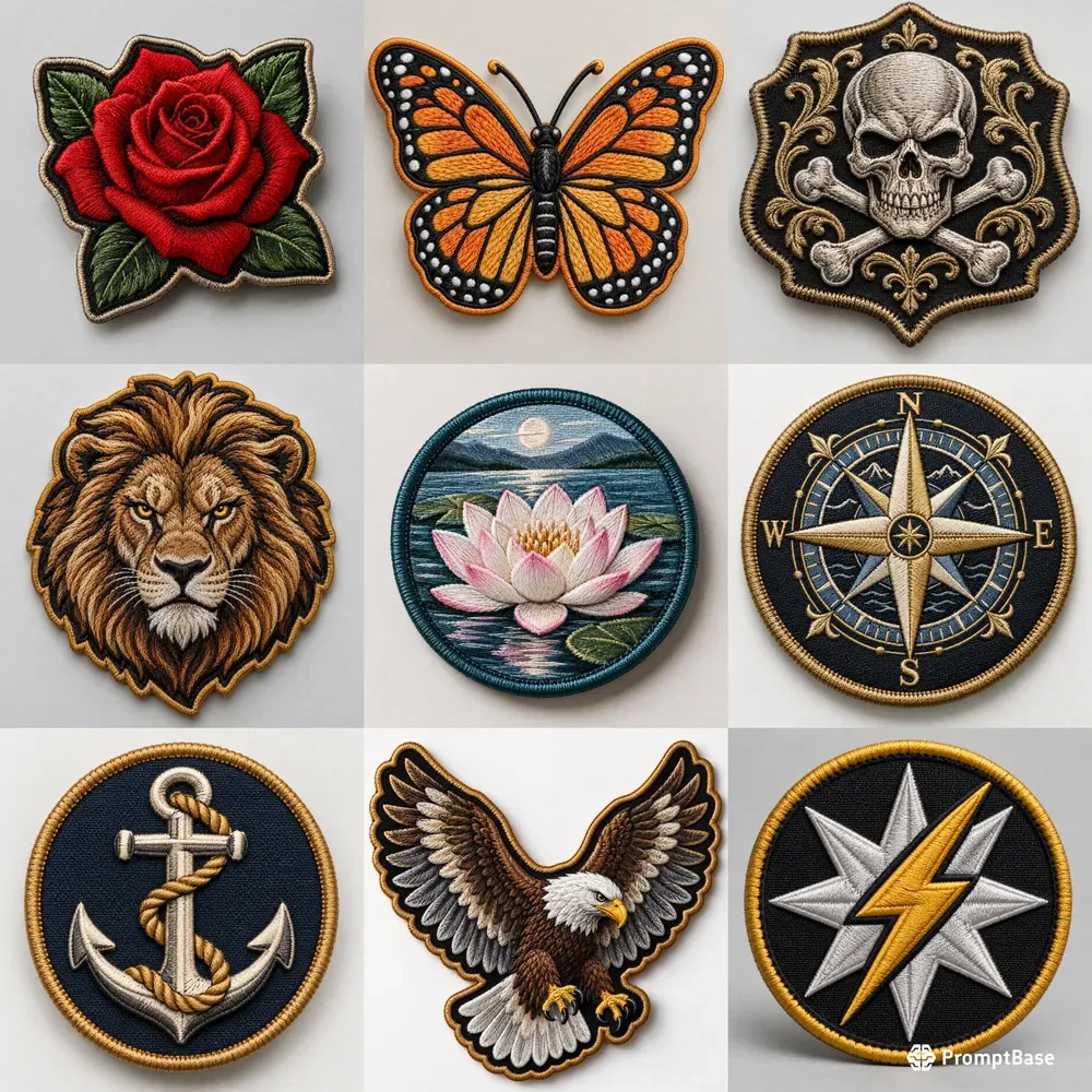 Raised Embroidered Patch Generator