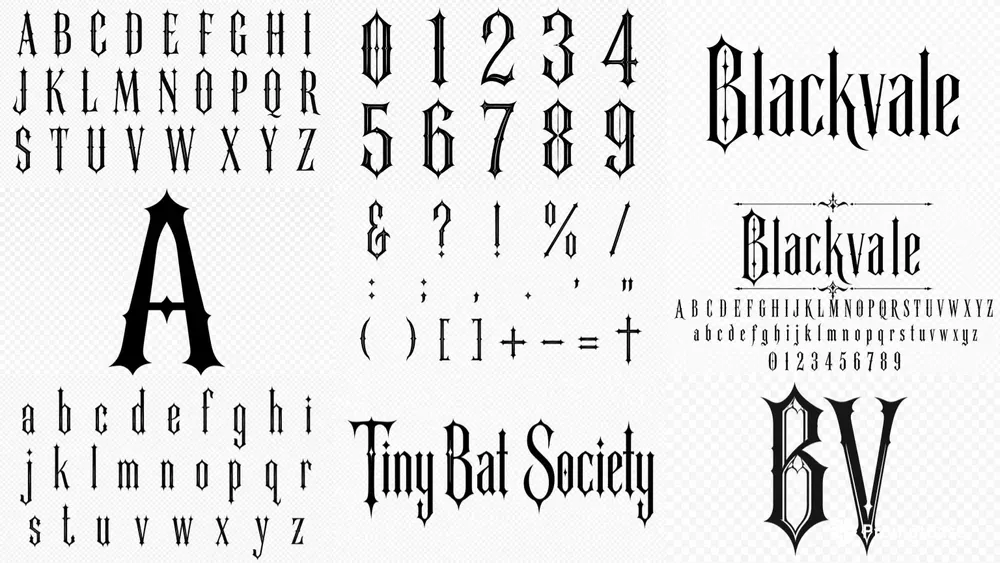 Gothic Editorial Font Concepts