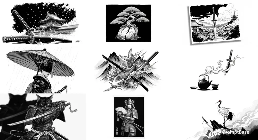 Japanese Ink Shadows Collections