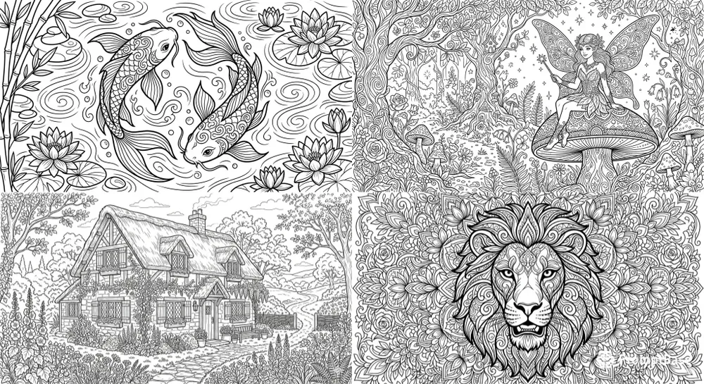 Premium KDP Coloring Book Pages