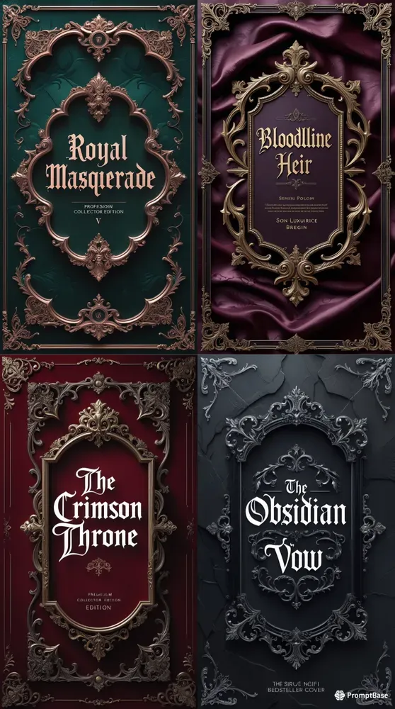 Book Cover Designs Gothic Ornamental Kdp