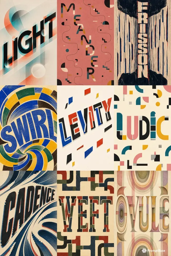 Artform Typography Posters