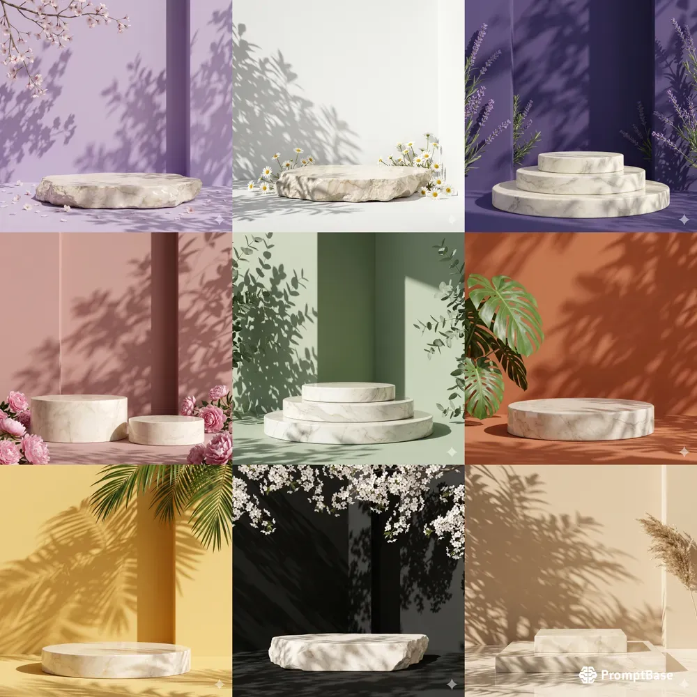 Botanical Studio Podium Mockups