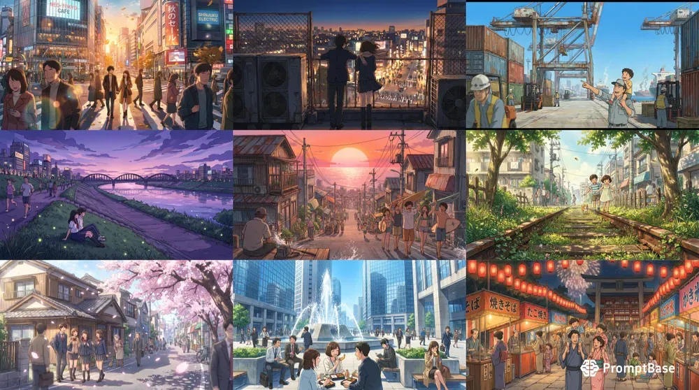 2D Anime Sliceoflife Cities