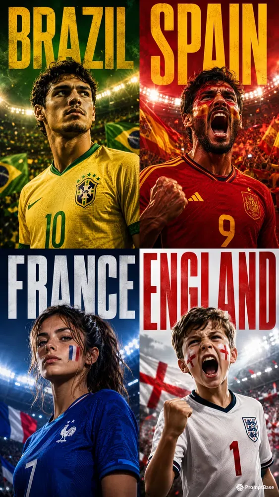 Football Fan Portrait Poster Sports