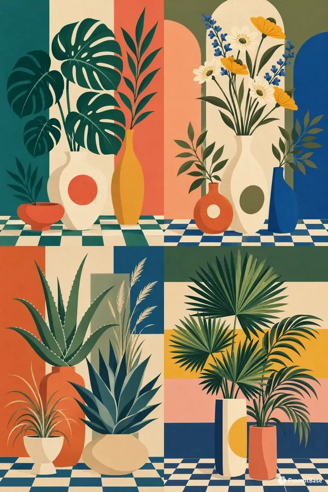 Midcentury Botanical Posters