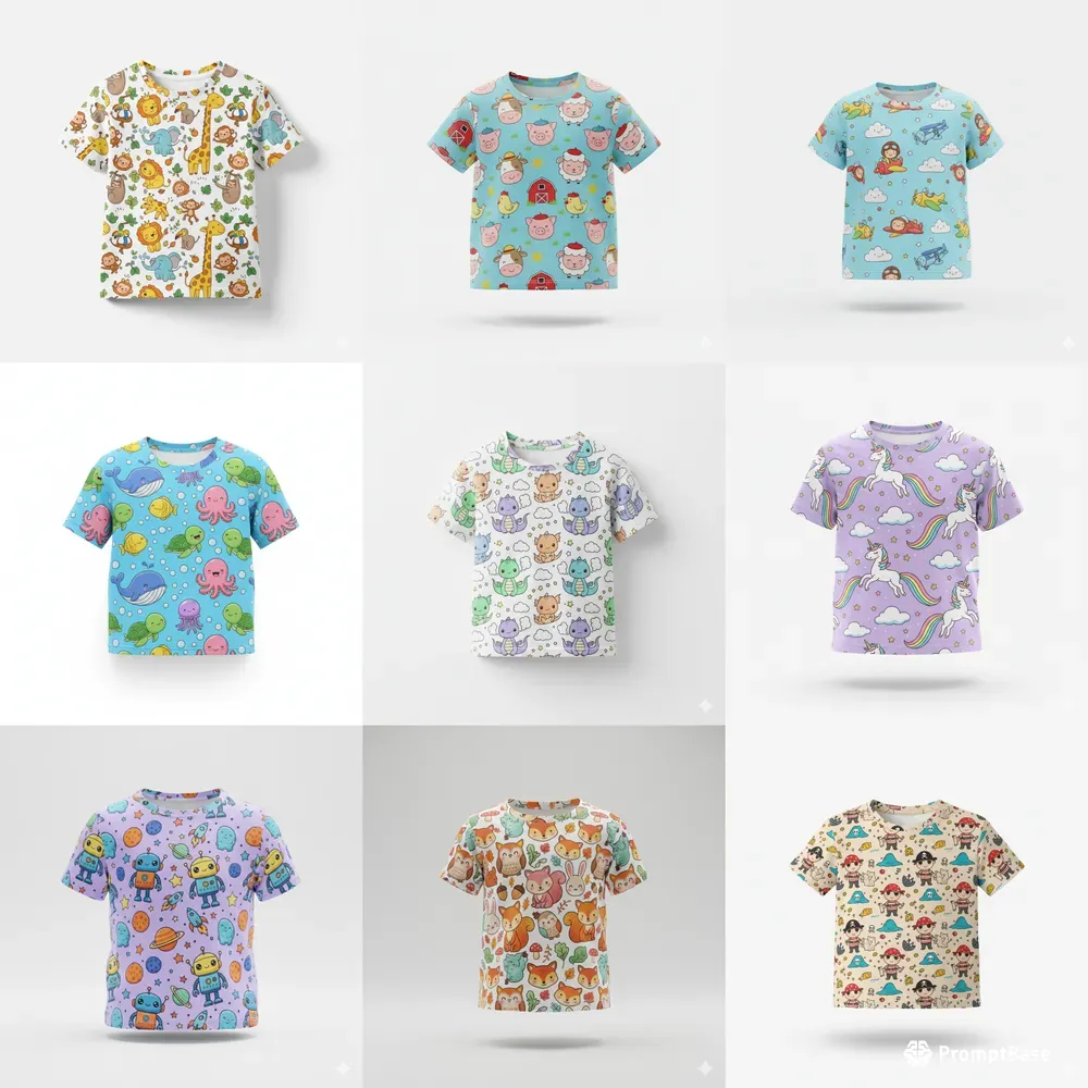 Kids Pattern Tshirt Design Generators