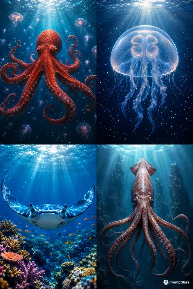 Cinematic Ocean Creatures