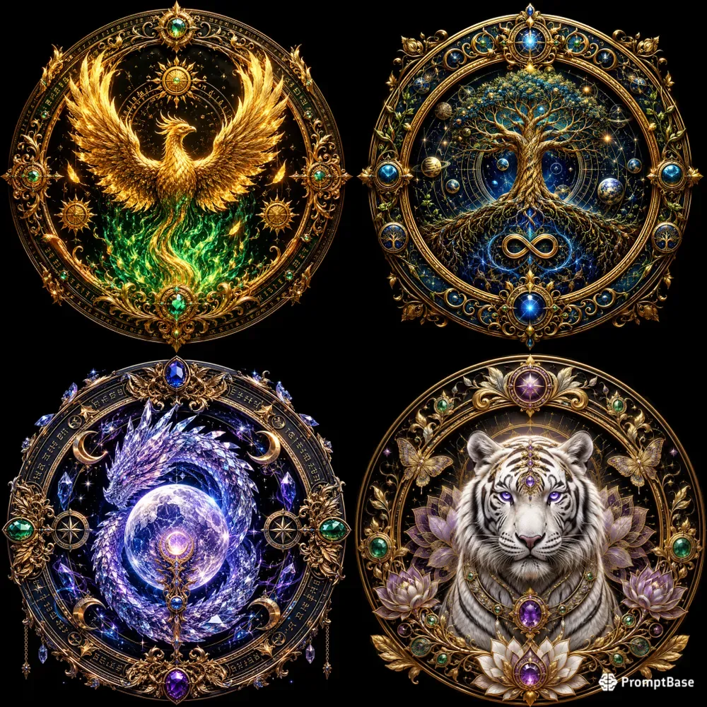 Celestial Sacred Emblems Art