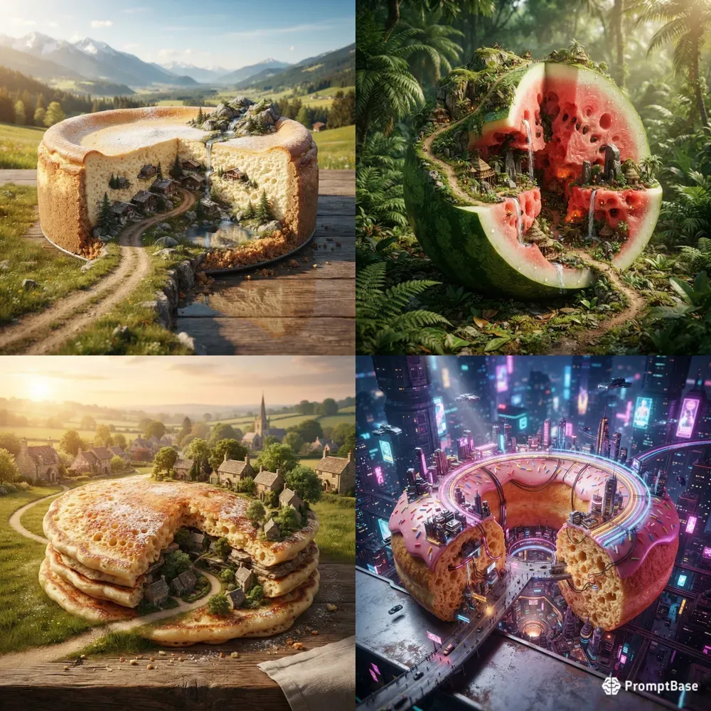 Tiny Worlds In Food Generator